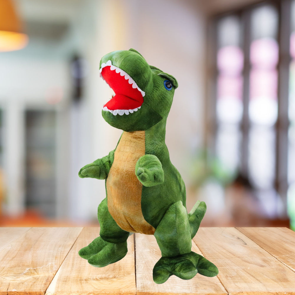Peluche Dinossauro Pele Texturada Verde 45cm