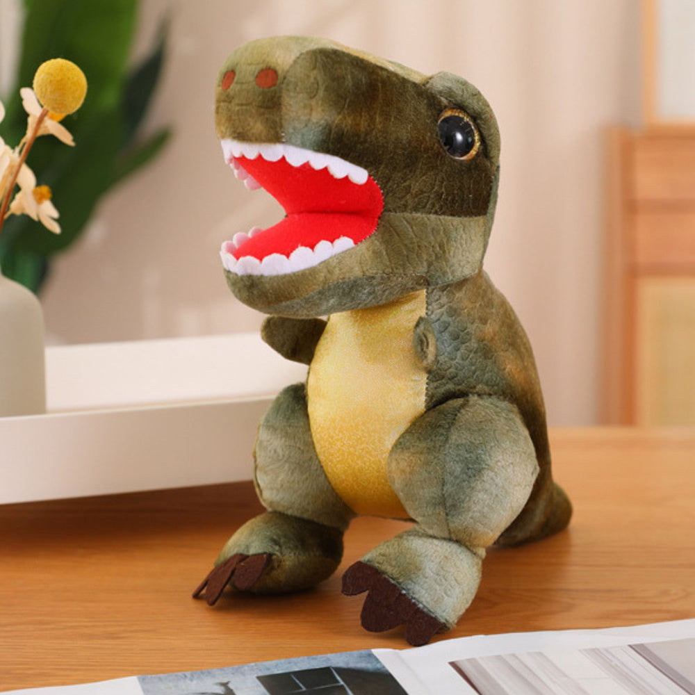 Peluche Dinossauro Pele Texturada Verde 32cm