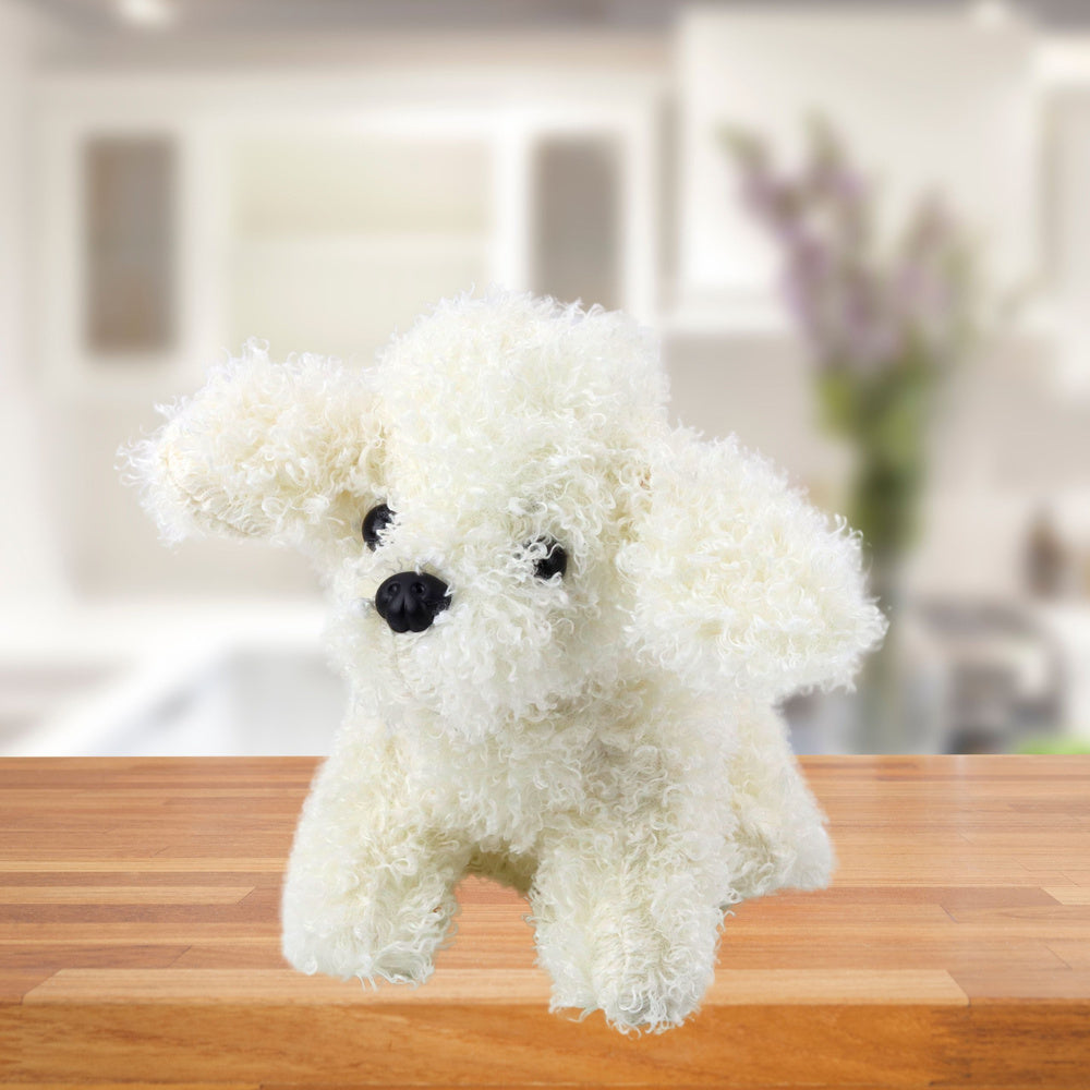 Peluche Caniche Mini Branco 20cm