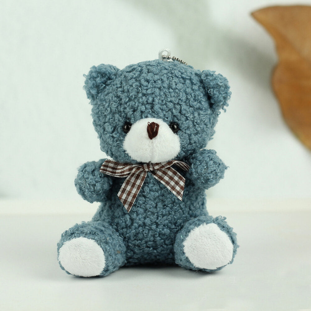 Porta-chaves Peluche Urso Azul Marinho 8cm