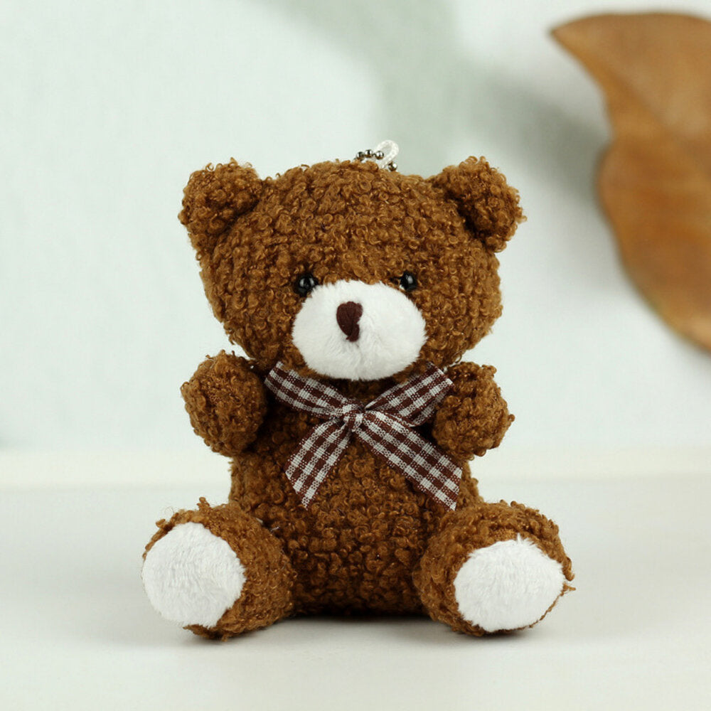 Porta-chaves Peluche Urso Castanho 8cm