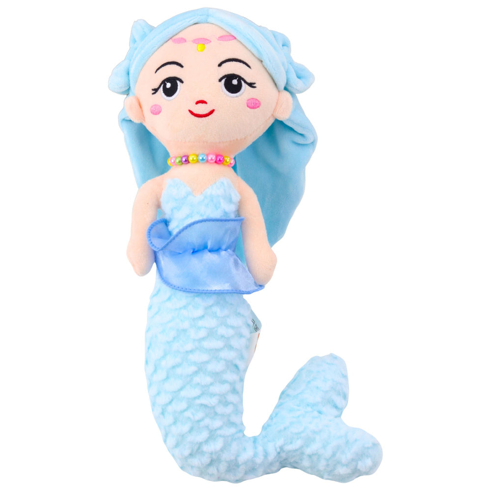 Peluche Sereia com Corais Azul 32cm