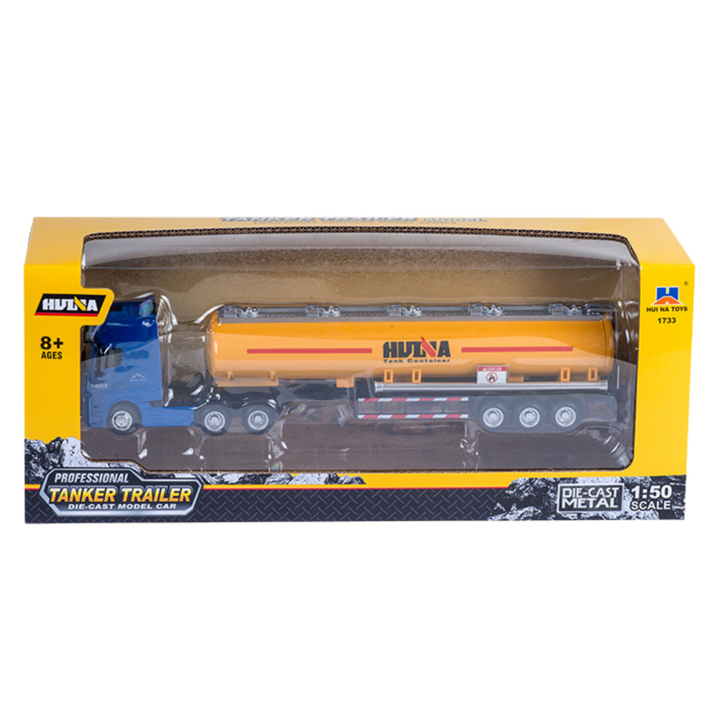 Camião Cisterna Metálico Amarelo 1:50