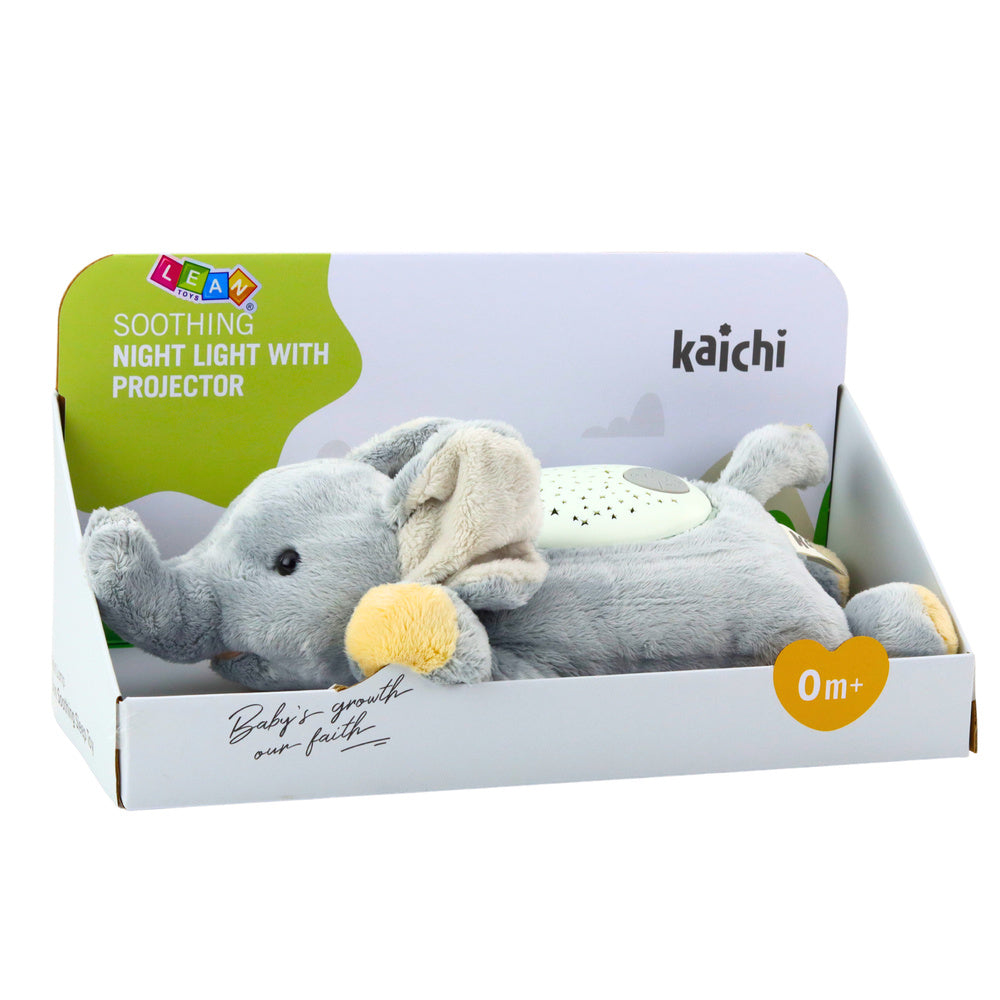 Peluche Elefante Dorminhoco com Projetor Sons Ruído Branco