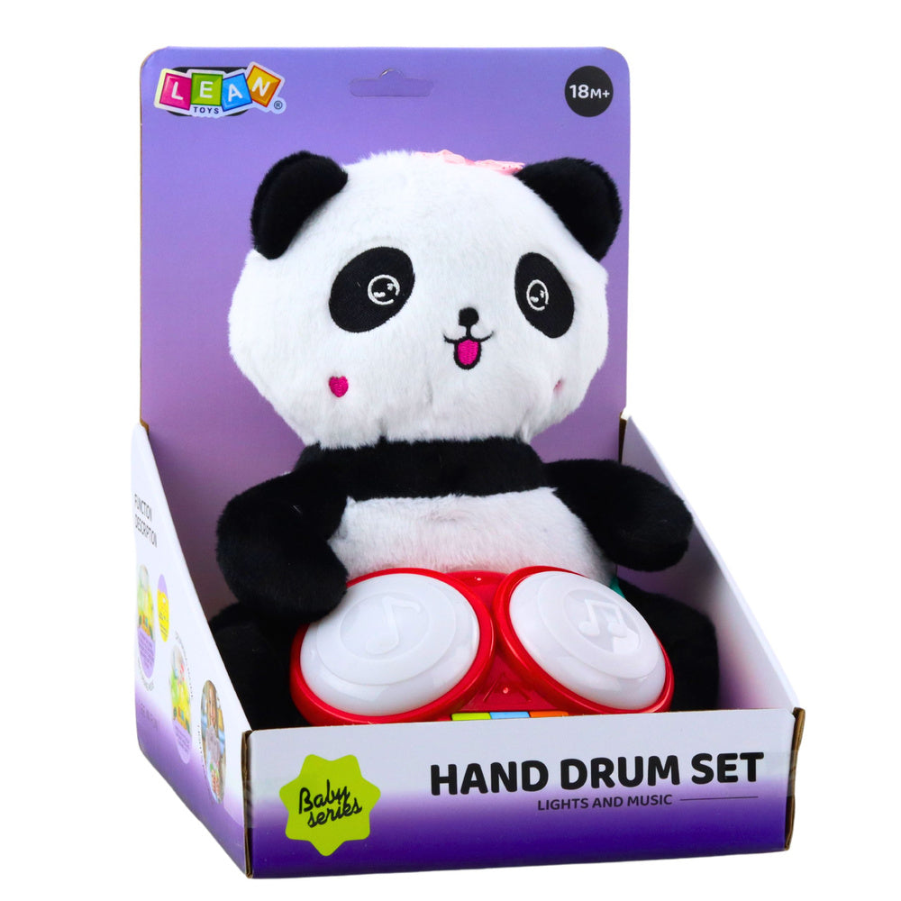 Peluche Panda com Tambores Luzes e Sons