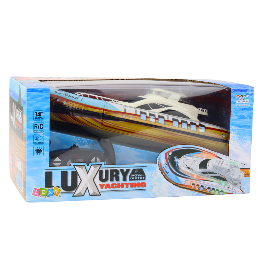 Iate de Luxo RC Insuflável com Luz LED