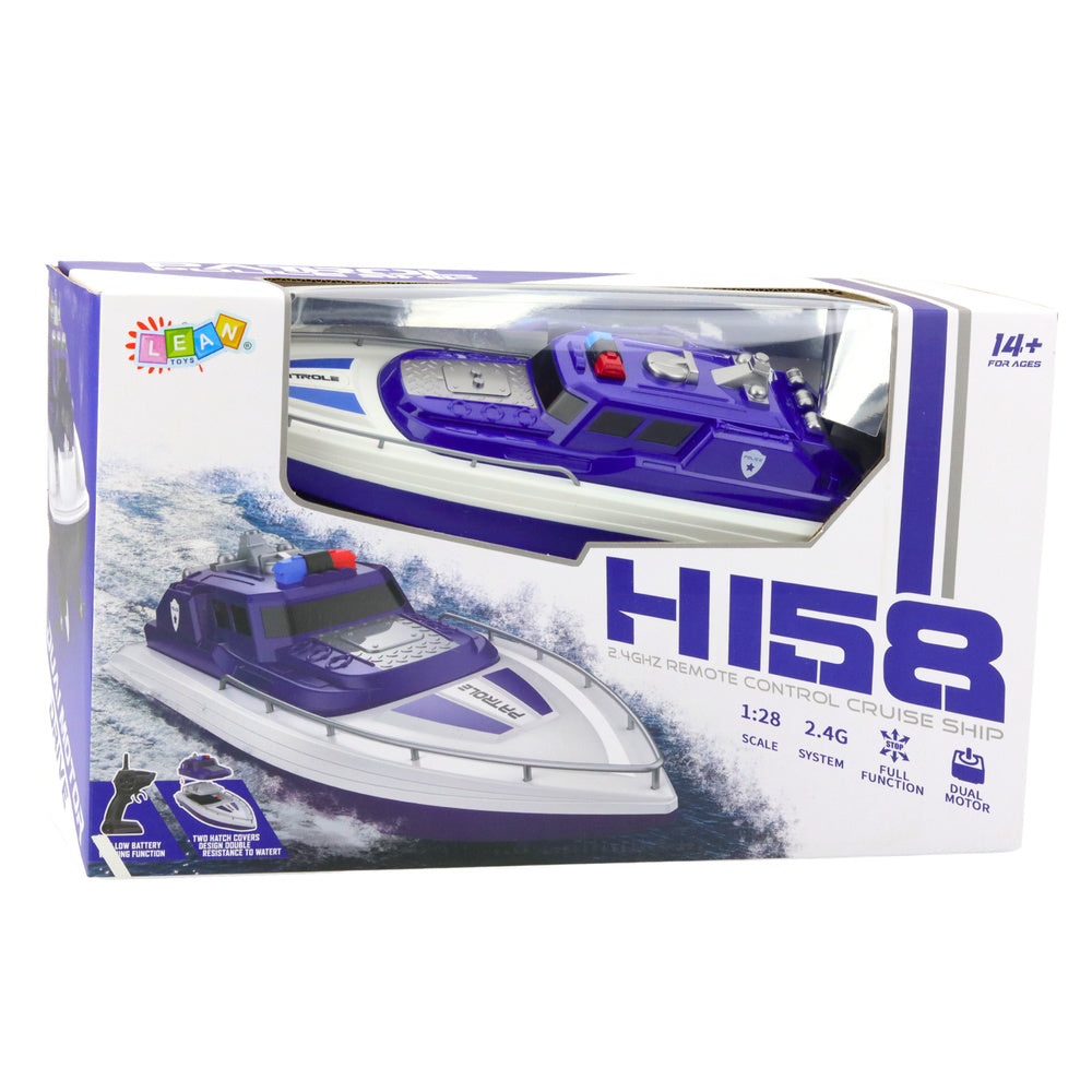 Barco Polícia RC Azul 1:28