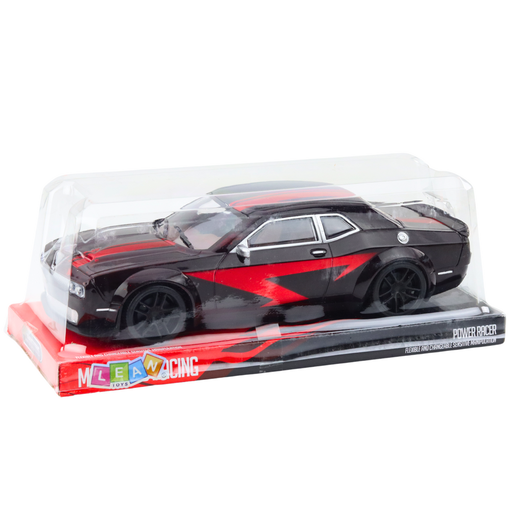 Carro Desportivo Preto Vermelho Brilhante