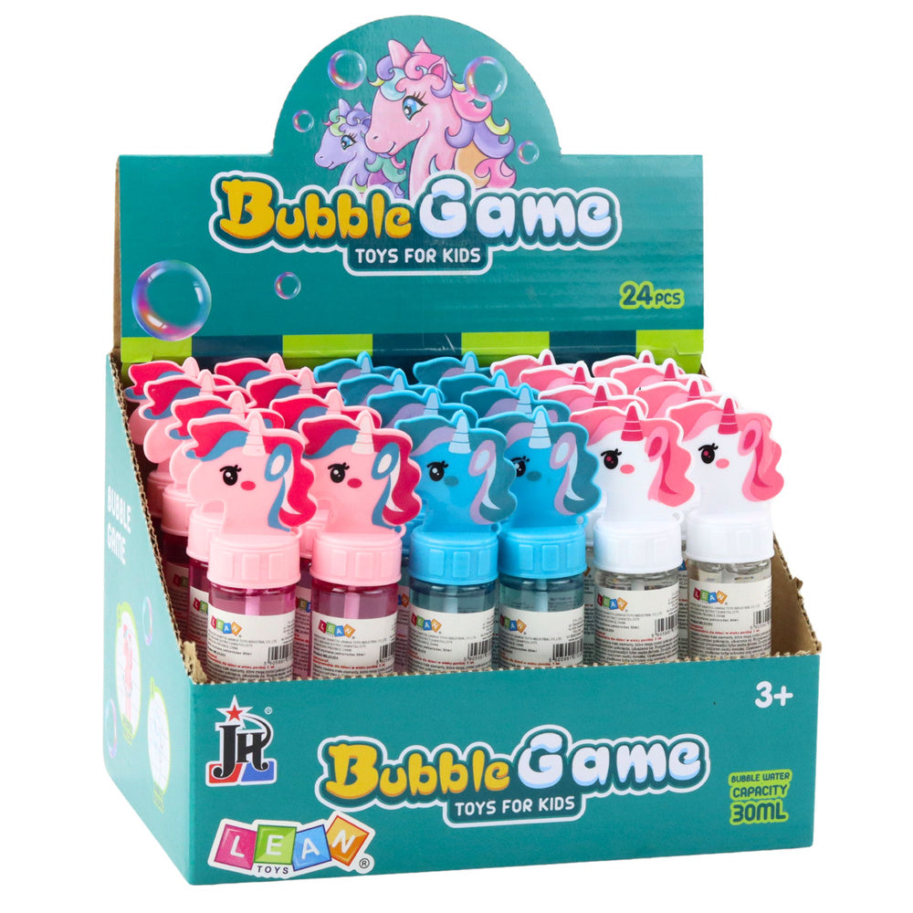 Bolhas de Sabão Unicórnio 3 Furos 30ml (1 unidade, sortido)