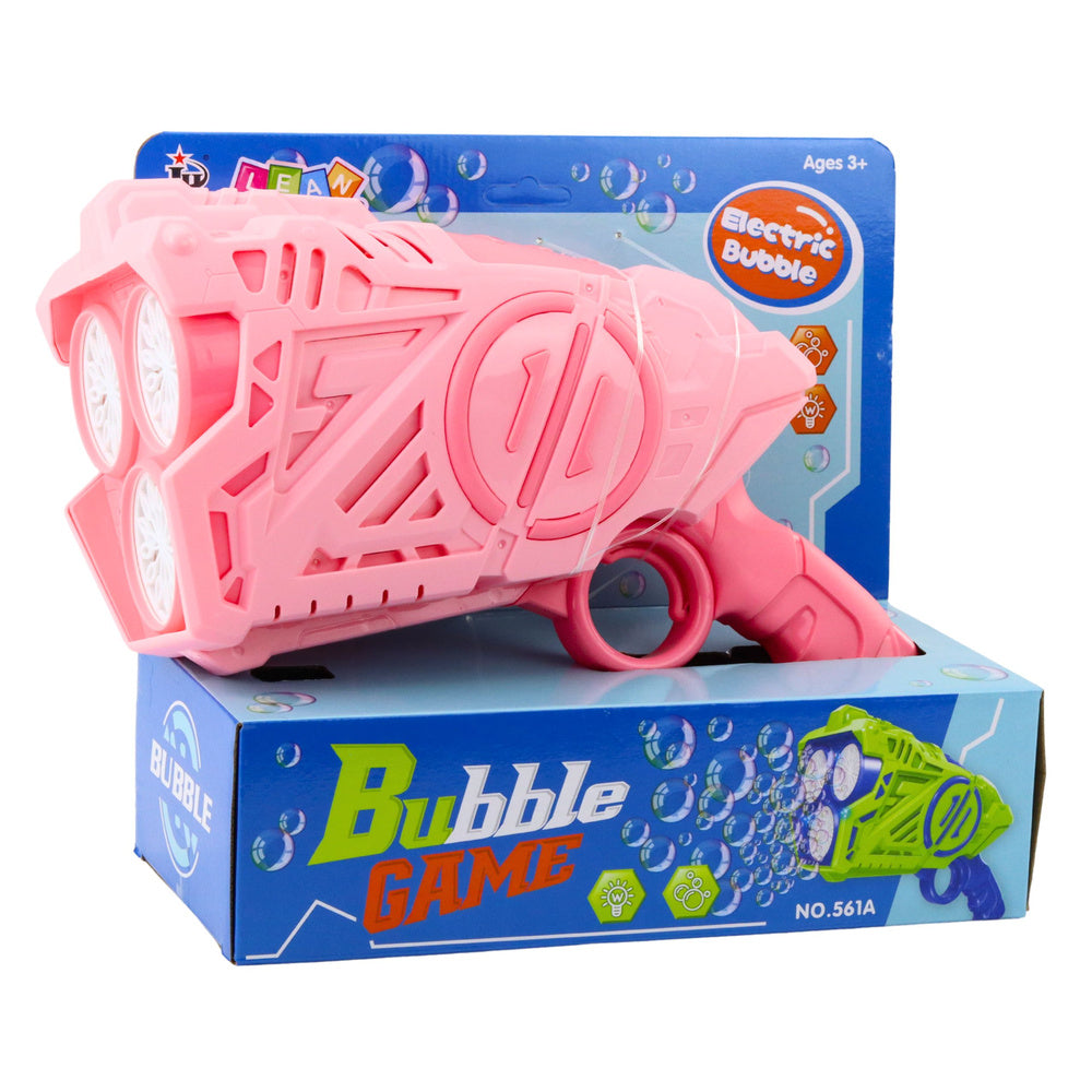 Pistola de Bolhas LED Rosa