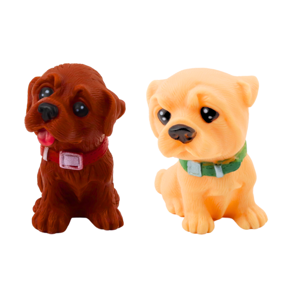 Conjunto 6 Figuras Cães Fofos 8cm