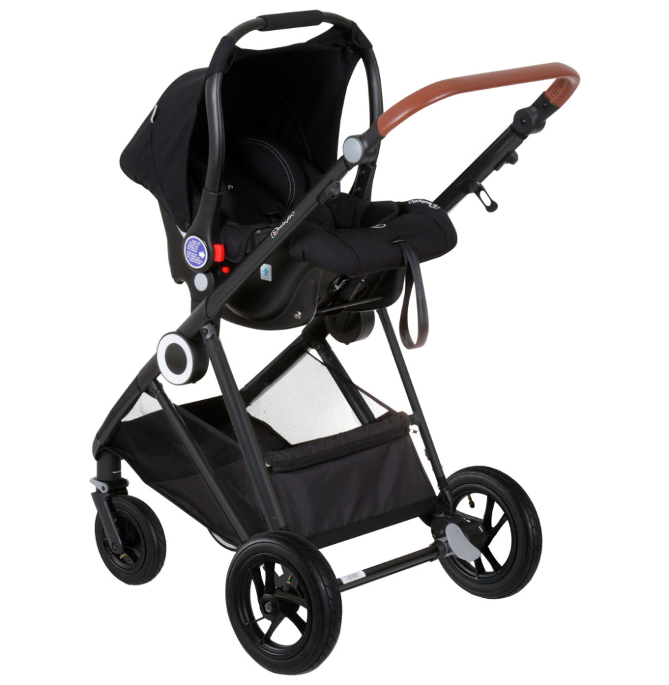 Carrinho De Bebé 3 In 1 babyGO Halime Air Anthracite
(Black Chassi)