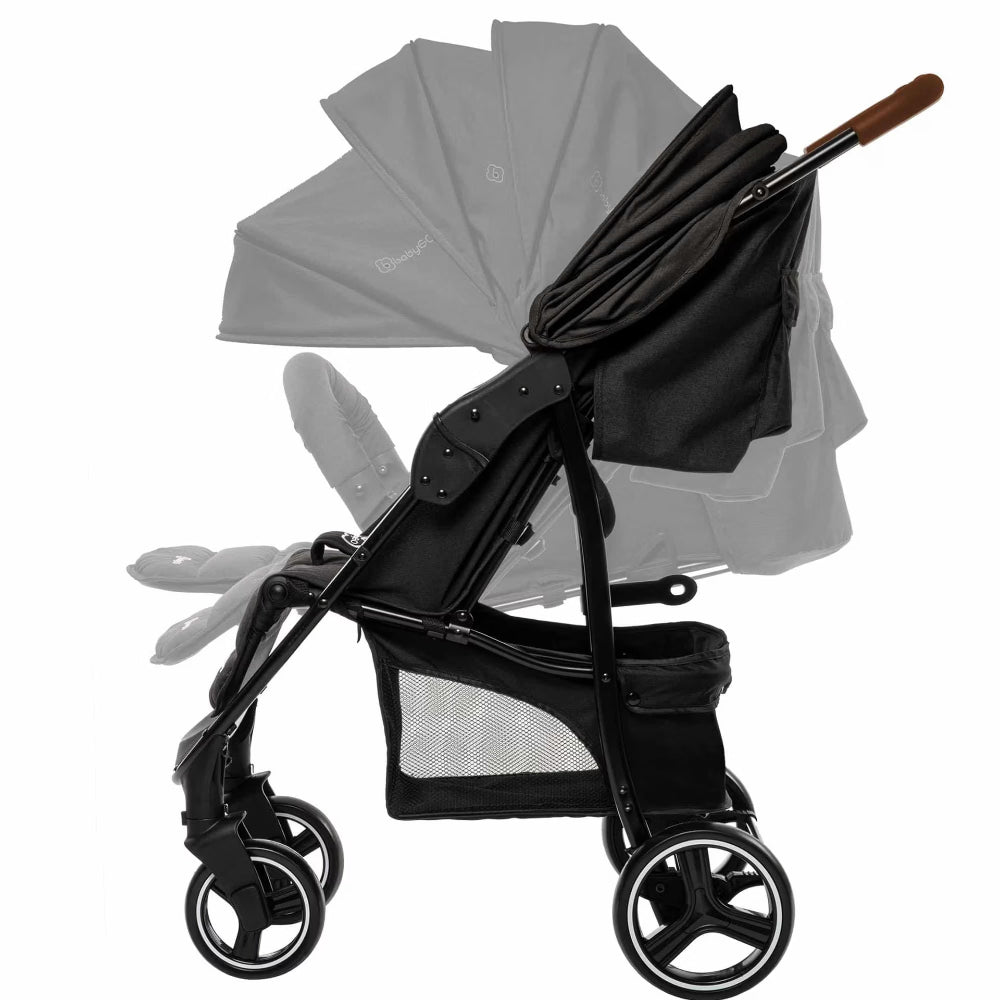 Carrinho De Passeio babyGO Basket Dark Grey Melange
