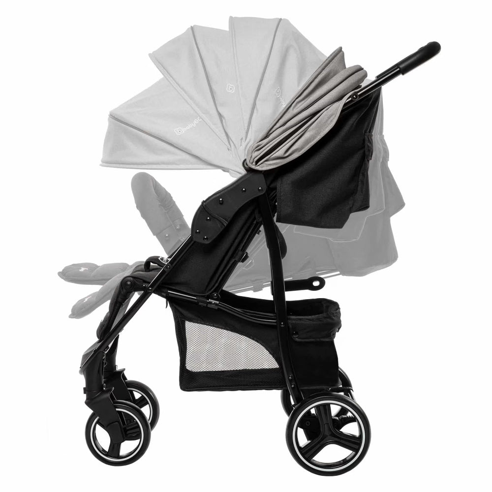 Carrinho De Passeio babyGO Basket Grey Melange