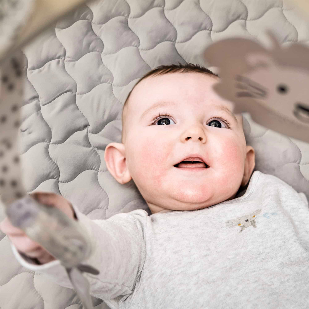 Tapete De Atividades babyGO Playmat Wood Grey