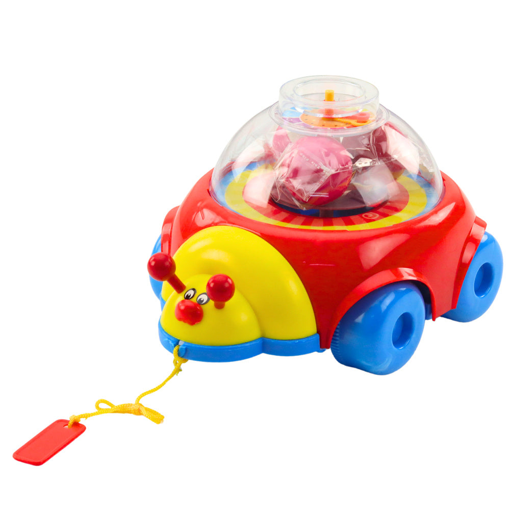 Carrinho Ride-On Joaninha com Bolas Colorido