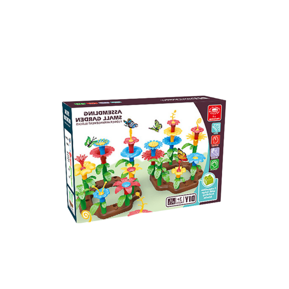 Blocos Construção Jardim Flores DIY 148 Peças