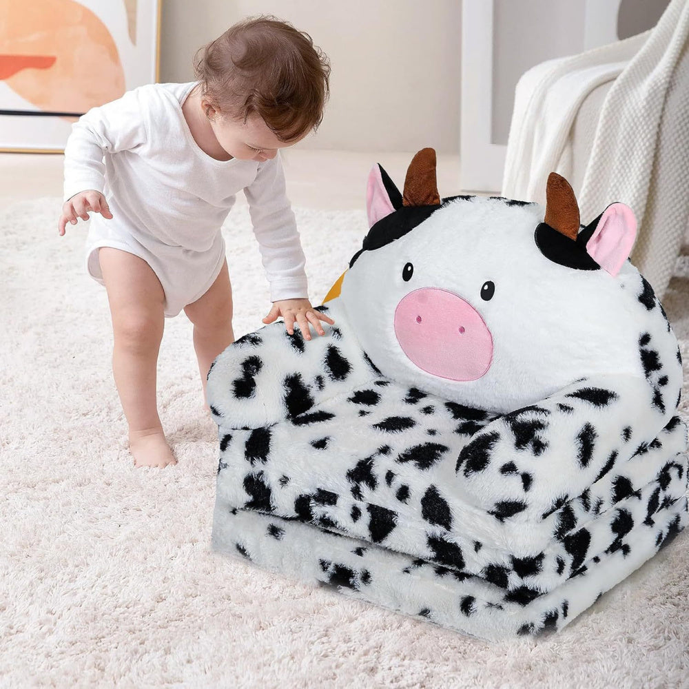 Cadeira Reclinável Infantil 3 Posições Preto Branco 50x50cm