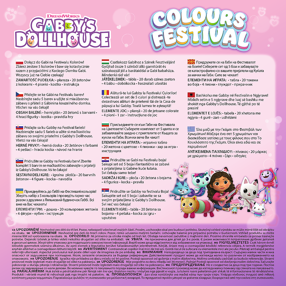 Jogo Colors Festival Gabby’s Dollhouse Trefl