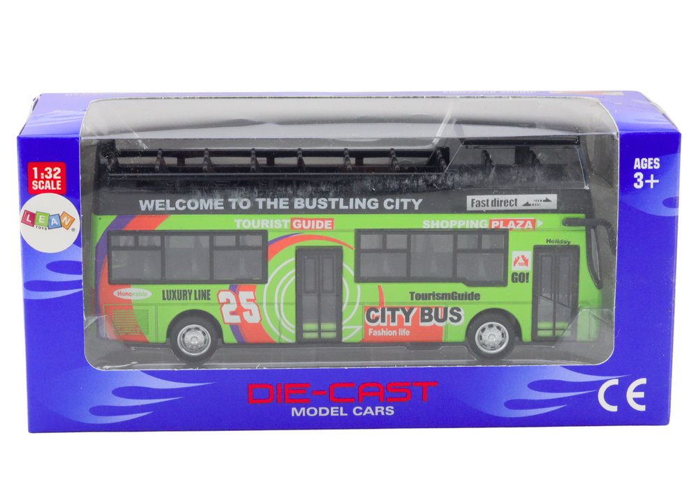 Autocarro turístico dois andares verde