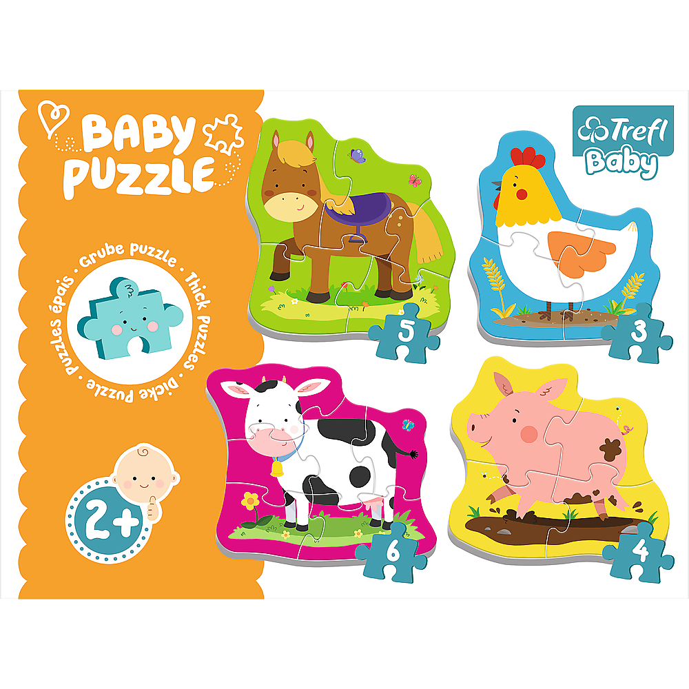 Puzzle Baby Animais Campo Trefl 36070