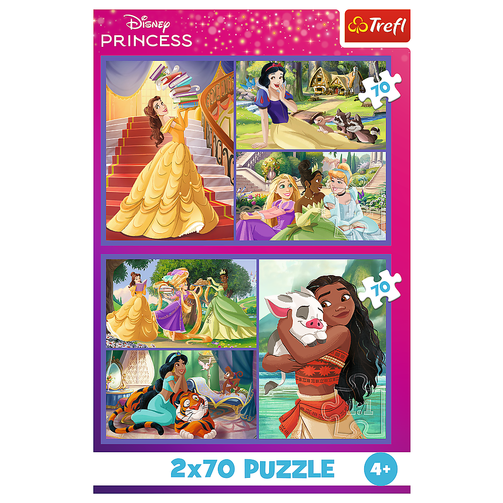 Puzzle 2x70 Dias de Conto Princesas Disney Trefl 34440