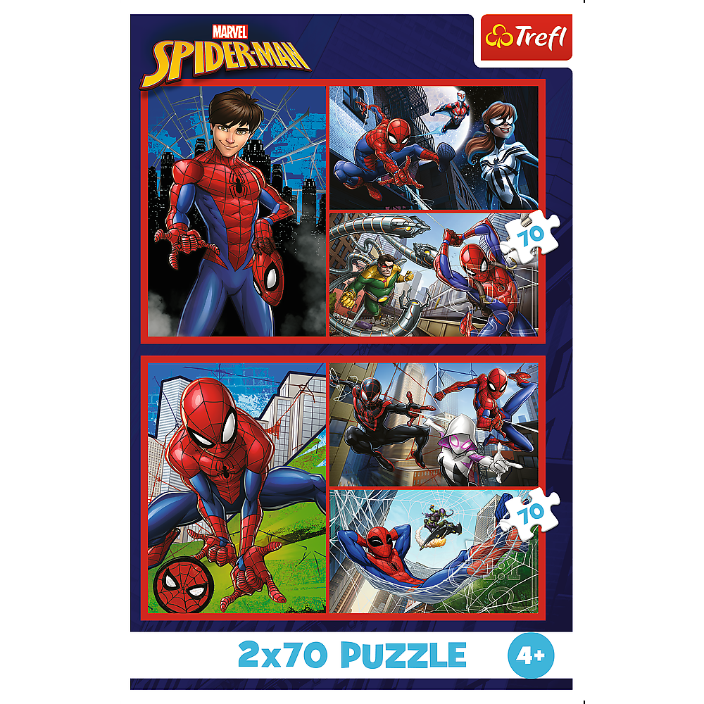 Puzzle 2x70 Histórias Spider-Man Trefl 34443
