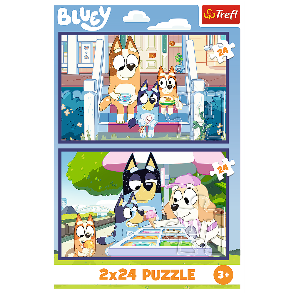 Puzzle 2x24 Bluey Diversão Trefl 34446