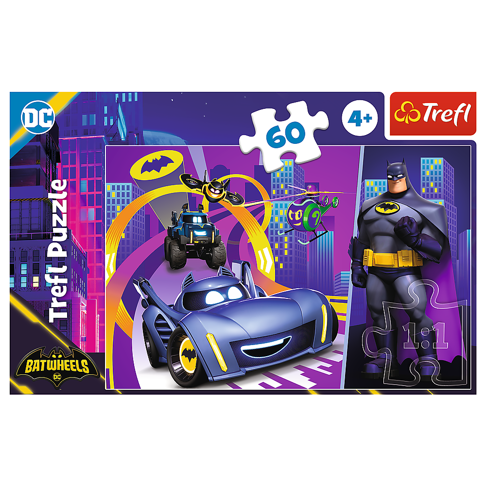 Puzzle Batman Veículos 60pcs Trefl 17400