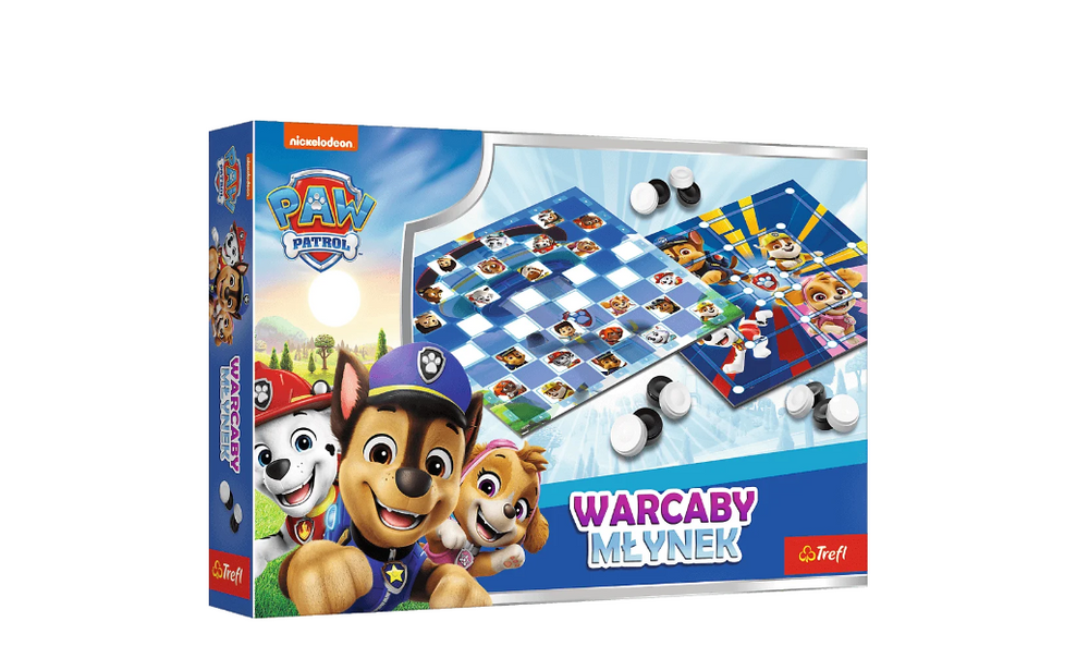 Jogo Damas e Moinho Paw Patrol Trefl