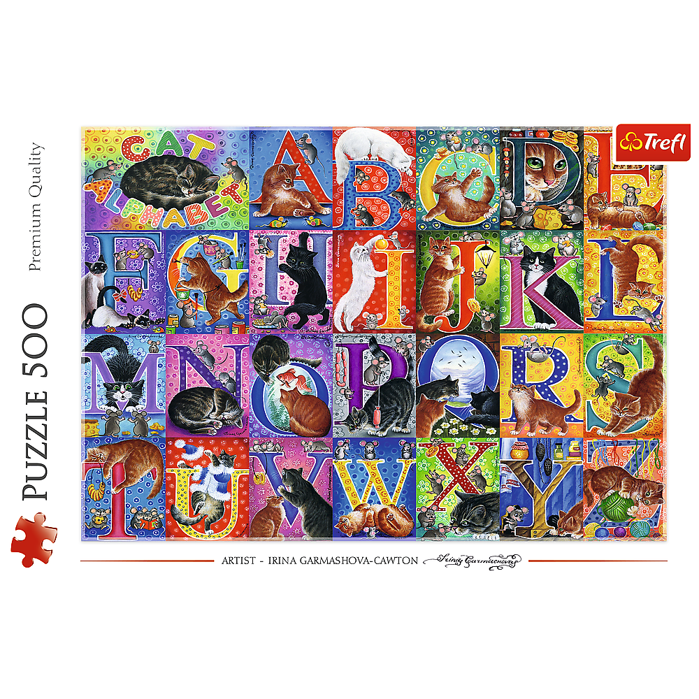 Puzzle Alfabeto Gatos 500pcs Trefl 37527