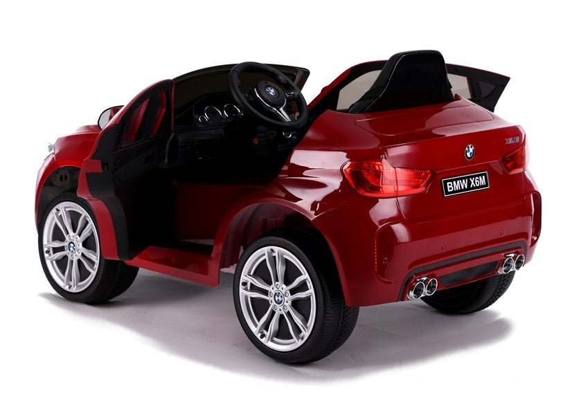 Carro elétrico infantil BMW X6 vermelho pintado