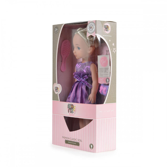 Boneca Moni Little Doll Lilac 36 cm