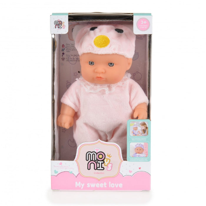 Boneca Moni Little Doll Mouse Pink 20 cm