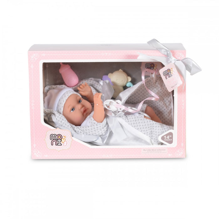 Boneca Moni Little Doll White com acessórios 36 cm