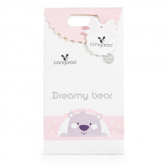 Cobertor para bebé Moni Dreamy bear Pink (75x100cm)