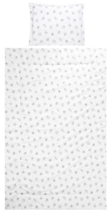 Conjunto textil de cama 3pç Lorelli Cosy Ranforce Abstract Leaves