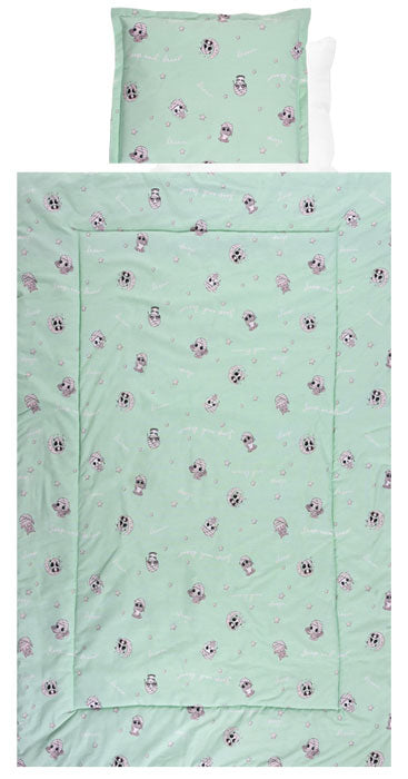 Conjunto textil de cama 4pç Lorelli Ranforce Friends Green