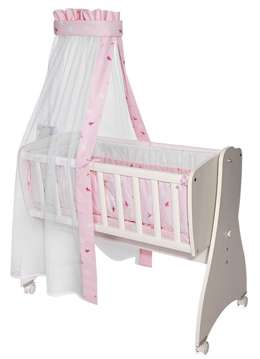 Conjunto textil de cama 7pç Primeiros Sonhos Lorelli Ranforce Butterflies Pink