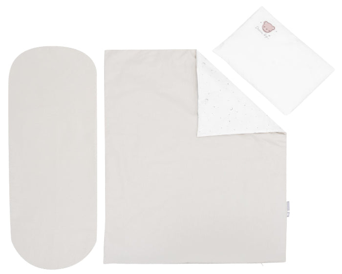 Conjunto jogo de cama para alcofa 6pçs Kikka Boo Dream Big Beige