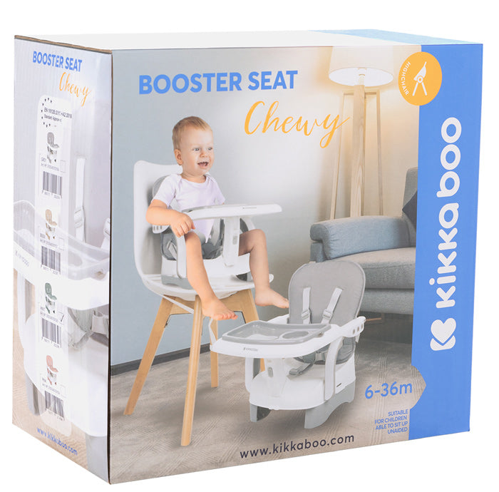 Cadeira de mesa elevatória Kikka Boo Chewy Gris