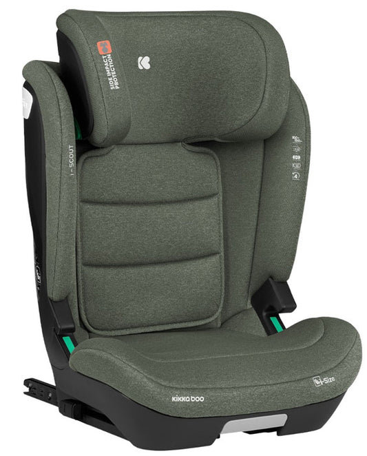 Cadeira auto i-Size 100-150cm Kikka Boo i-Scout Military Green