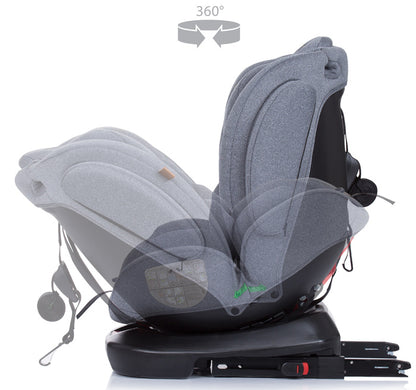 Cadeira auto 360 I-Size 40-150 cm Chipolino 4Kid Platinum