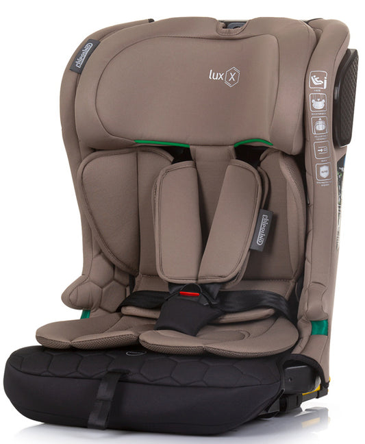 Cadeira auto I-Size 76-150cm Isofix Chipolino Lux X Macadamia