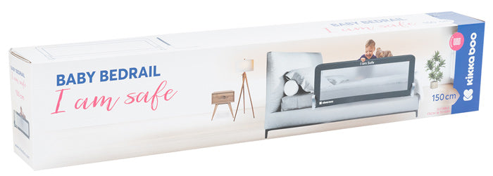 Barreira de cama 150cm Kikka Boo I am safe Gris