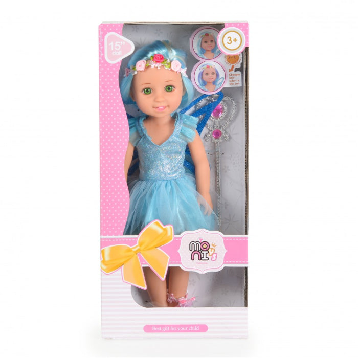 Boneca Pretty Girl Moni Sun Blue 38 cm