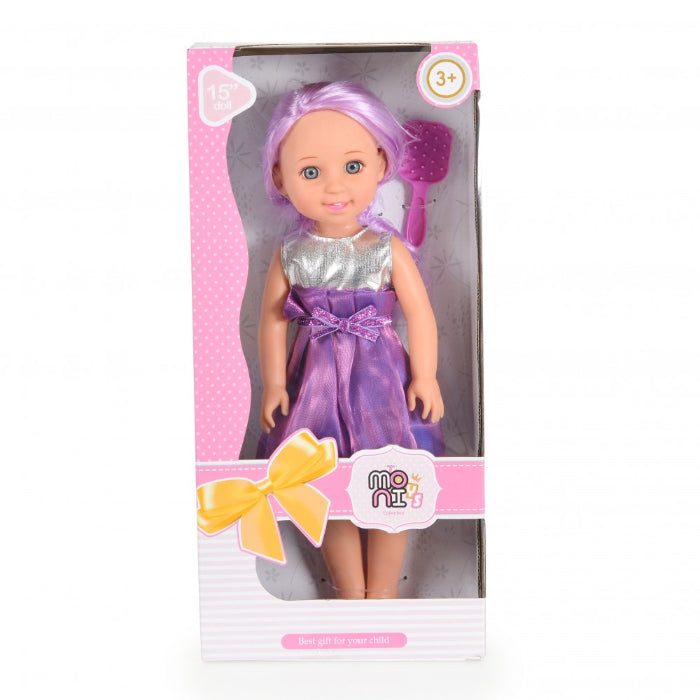 Boneca Pretty Girl Moni Purple 38 cm