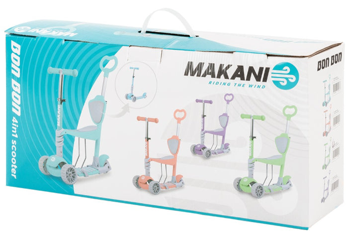 Scooter 4 em 1 Makani BonBon Candy Azul