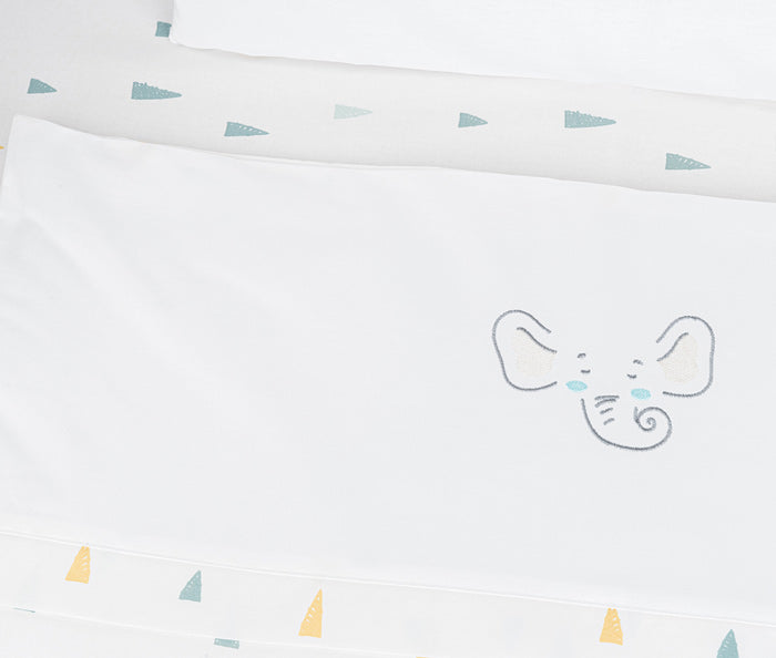 Conjunto jogo de cama para berço 5pçs Kikka Boo Elephant Time