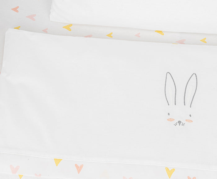 Conjunto jogo de cama para berço 5pçs Kikka Boo Rabbits in Love